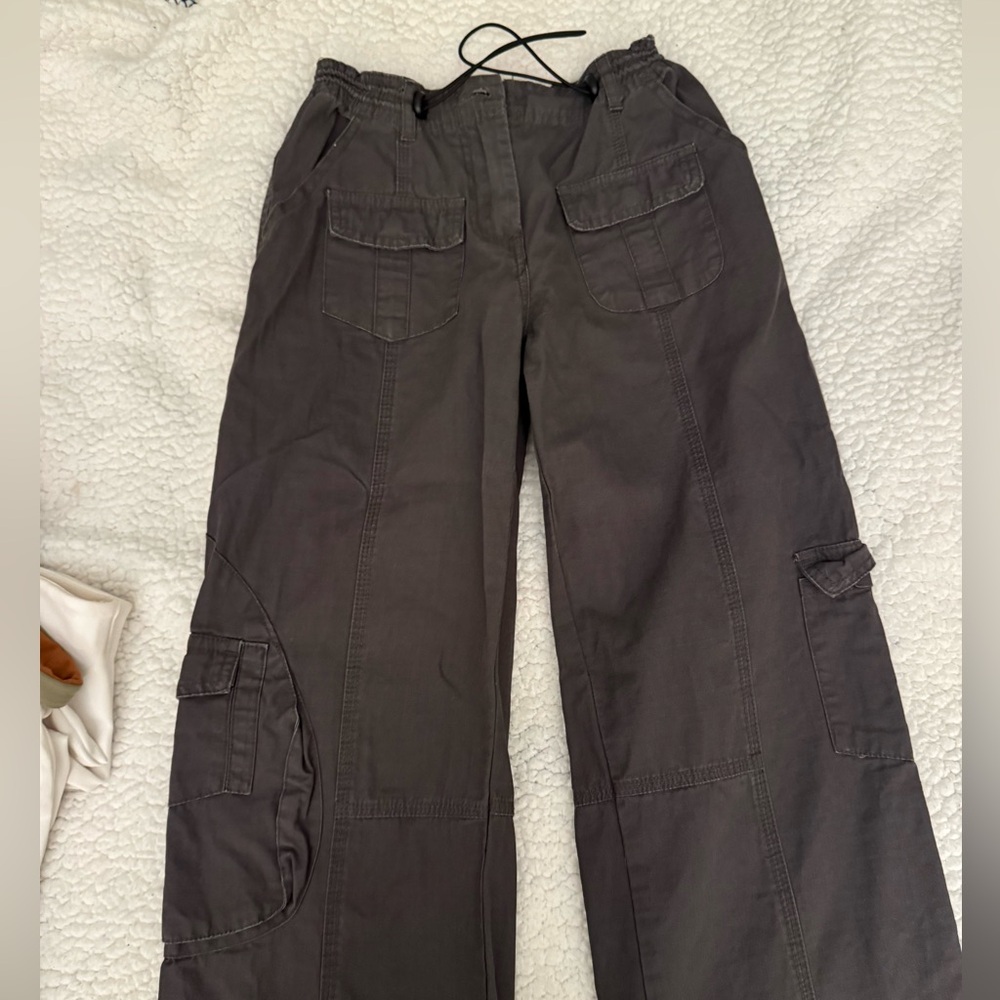 Brandy Melville Gray Cargo Pants